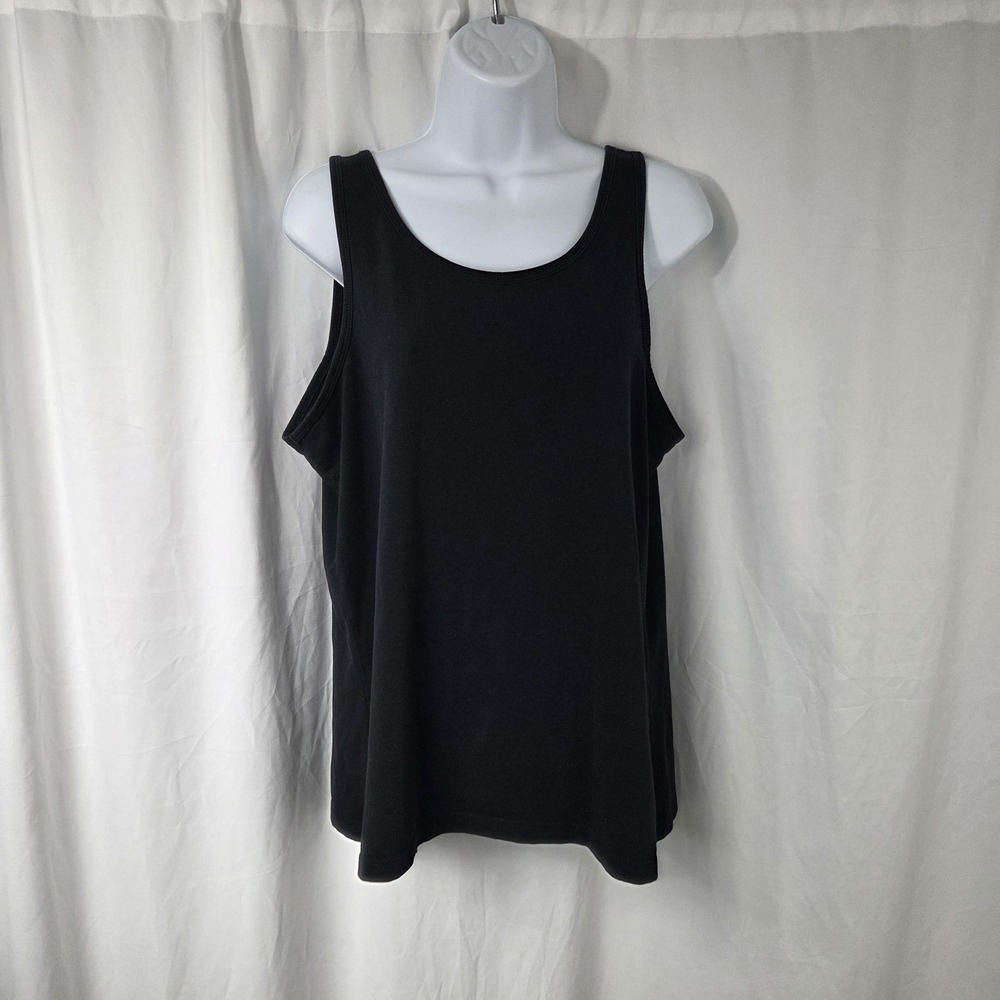 Old Navy Tank Top Womens XL Black First-Layer Scoop Neck Jersey Cami Camisole